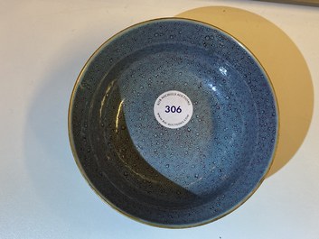 A Chinese robin's egg-glazed bowl, 18/19th C.